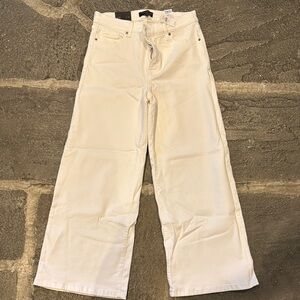 Banana Republic Women's High Rise White Wide Leg Jeans 30 / 10